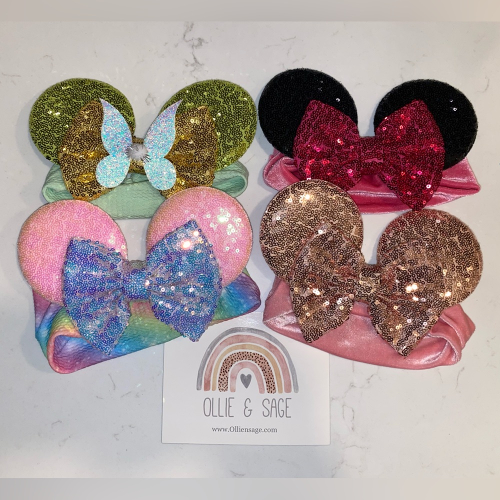 Ollie and Sage Mouse Ears headbands